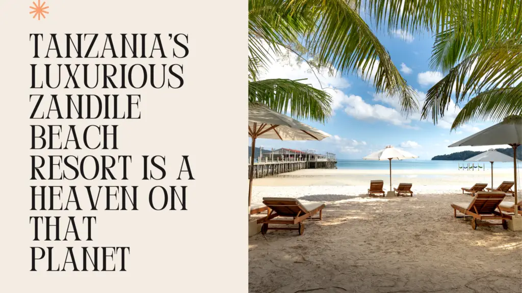 Tanzania’s Luxurious Zandile Beach Resort Is A Heaven On That Planet