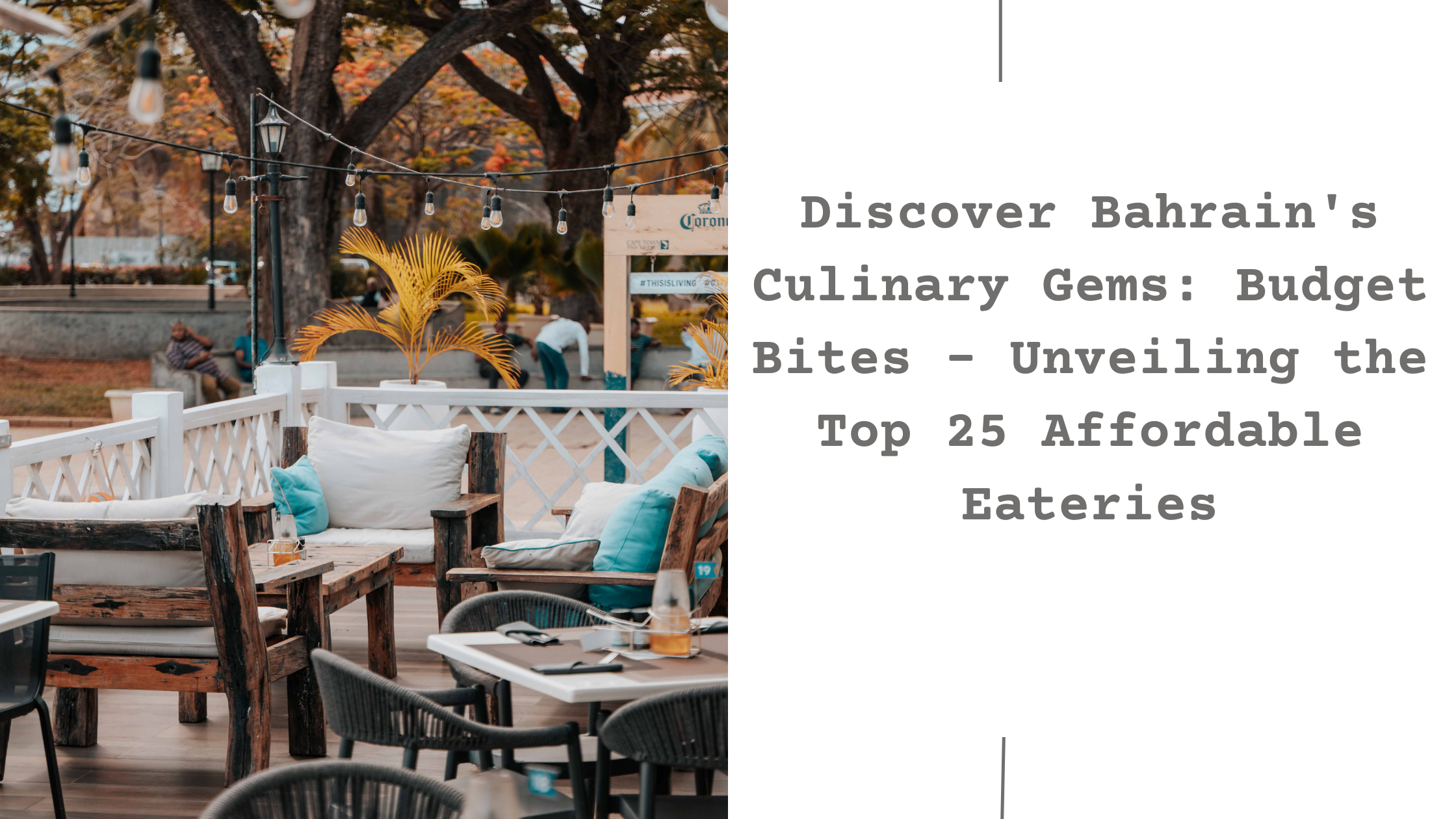 Budget Bites: Top 25 Affordable Eateries in Bahrain